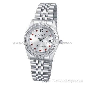 Stainless Promotional Wrist Watches with OEM Design, 3ATM Waterproof